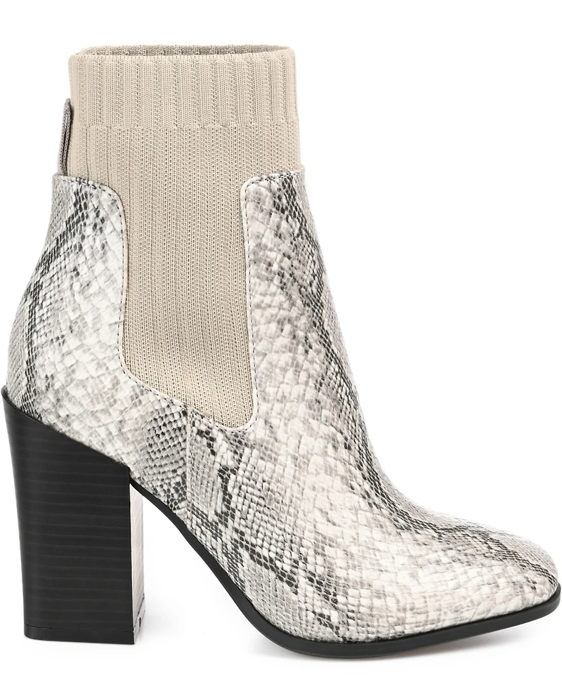Journee Collection Women's Adalia Knit Block Heel Booties