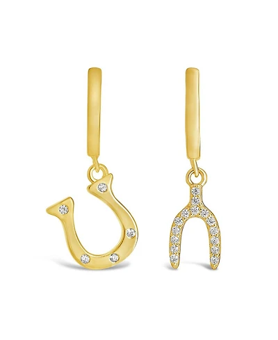 Sterling Forever Women's Kiara Micro Hoop Earrings