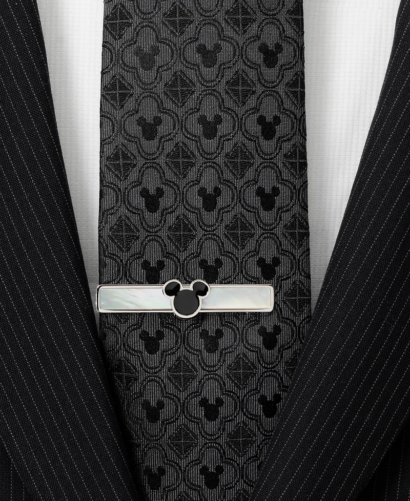 Disney Men's Mickey Mouse Mother of Pearl Tie Clip