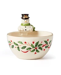 Holiday Snowman Bowl