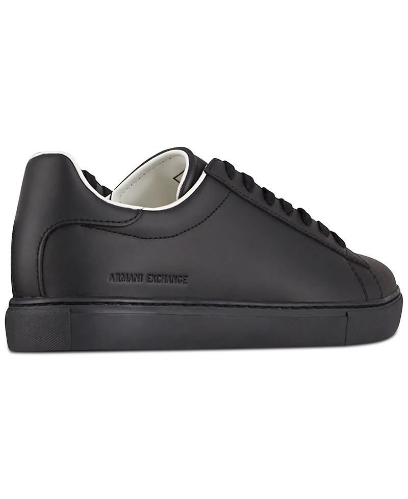 A|X Armani Exchange Men's Low Top Leather Sneaker