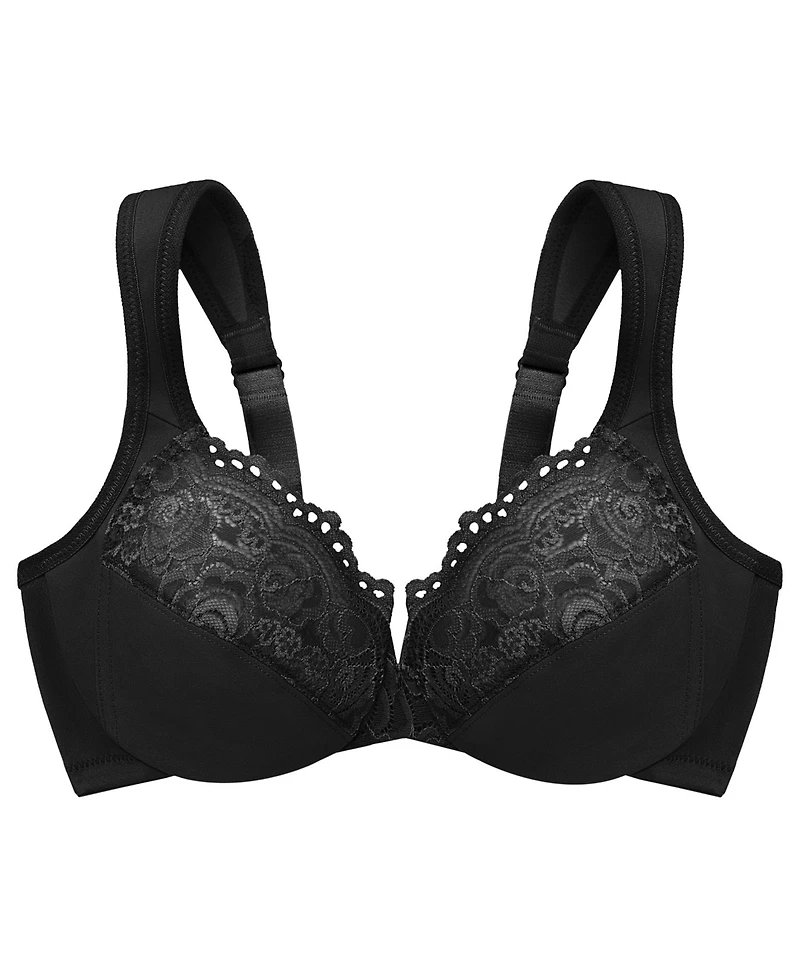 Women's Full Figure Plus Wonderwire Back Close Bra 1240