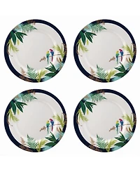 Sara Miller Parrot Dinner Plate, Set of 4
