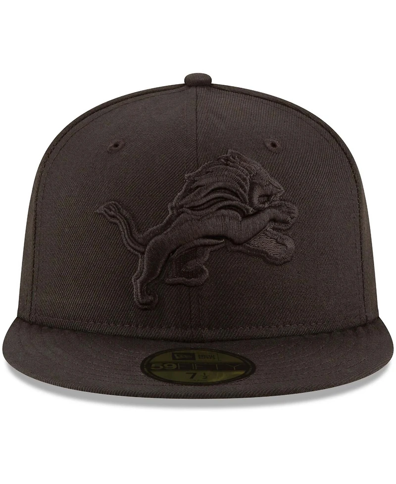Men's Detroit Lions Black on 59FIFTY Fitted Hat