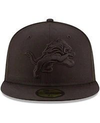 Men's Detroit Lions Black on 59FIFTY Fitted Hat