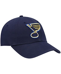 Men's Navy St. Louis Blues Core Primary Logo Adjustable Hat