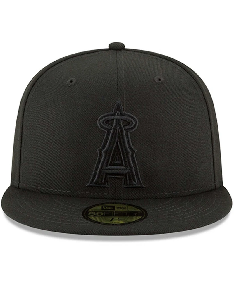 Men's Black Los Angeles Angels Primary Logo Basic 59FIFTY Fitted Hat