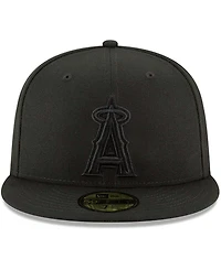 Men's Black Los Angeles Angels Primary Logo Basic 59FIFTY Fitted Hat
