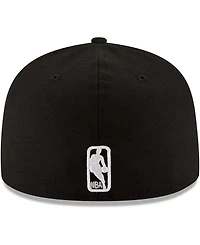 Men's Black Oklahoma City Thunder and White Logo 59FIFTY Fitted Hat