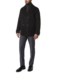 Marc New York Men's Danton Peacoat with Inset Bib