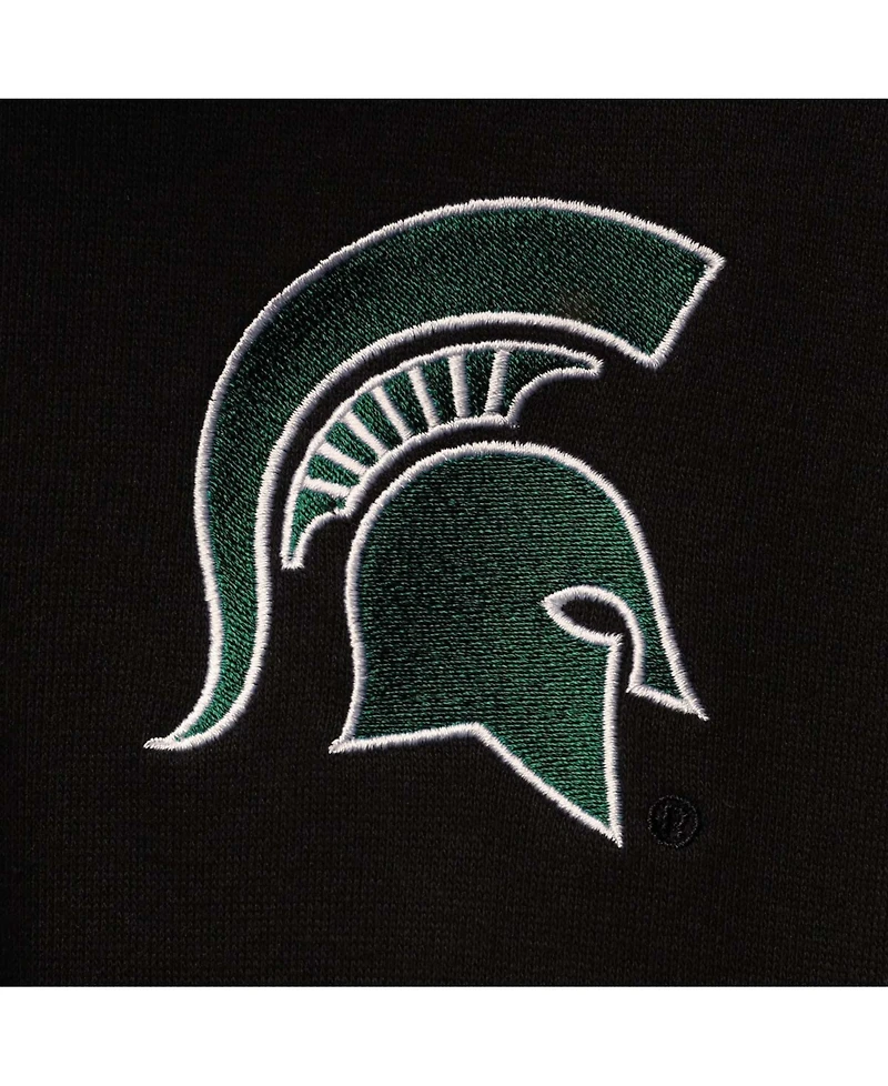Men's Black Michigan State Spartans Tortugas Logo Quarter-Zip Jacket
