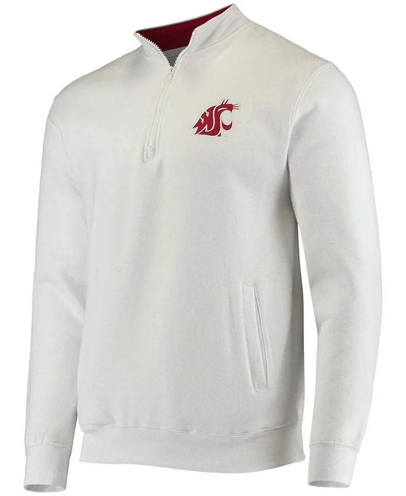 Men's White Washington State Cougars Tortugas Logo Quarter-Zip Jacket