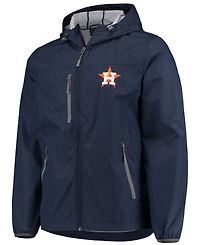 Men's Navy Houston Astros Double Play Hoodie Full-Zip Jacket