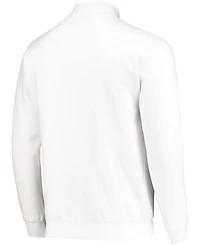 Men's White Wisconsin Badgers Tortugas Logo Quarter-Zip Jacket