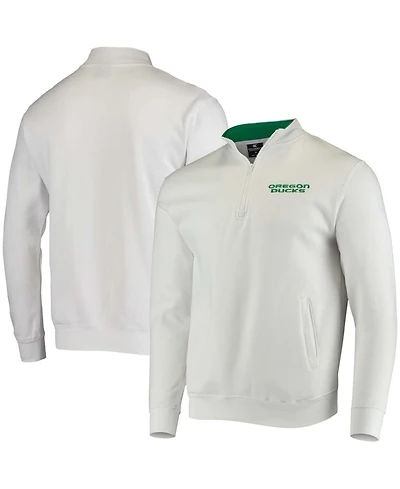Men's White Oregon Ducks Tortugas Logo Quarter-Zip Jacket