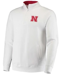 Men's White Nebraska Huskers Tortugas Logo Quarter-Zip Jacket