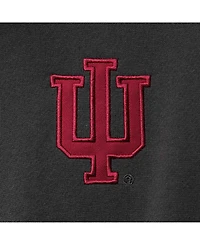 Men's Charcoal Indiana Hoosiers Tortugas Logo Quarter-Zip Pullover Jacket