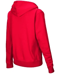 Women's Scarlet Rutgers Knights Team Big Logo Pullover Hoodie