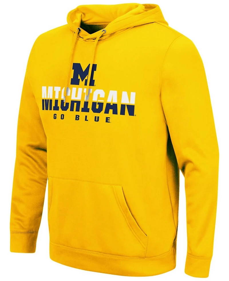 Men's Maize Michigan Wolverines Lantern Pullover Hoodie