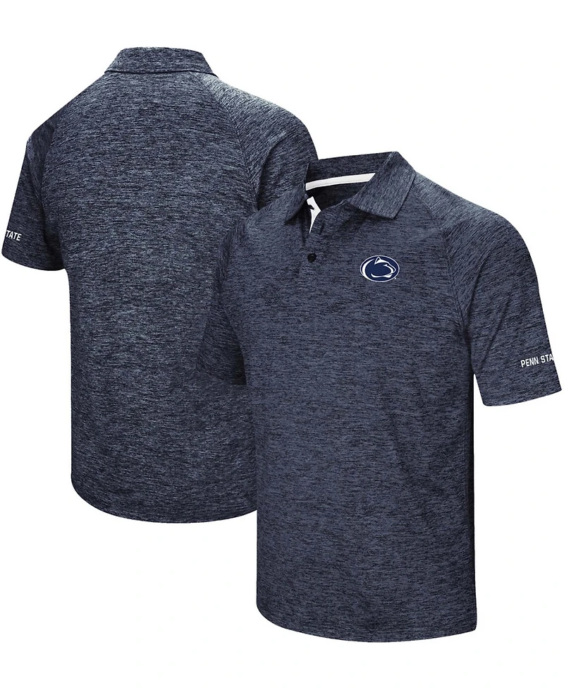 Men's Heather Navy Penn State Nittany Lions Down Swing Polo Shirt