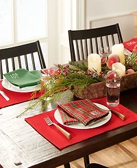 Holiday Christmas Sentiments Placemat and Napkin Value, Set of 8