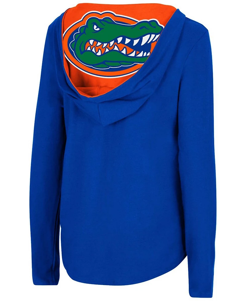 Women's Royal Florida Gators Catalina Hoodie Long Sleeve T-shirt