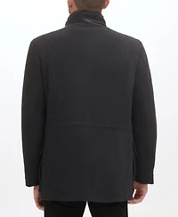 Cole Haan Men's Wool Plush Car Coat