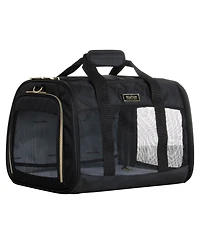 Soft Sided Multi-Entry Collapsible Travel Pet Carrier Duffel With Removable Lining