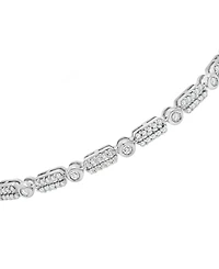 Wrapped Diamond Bangle Bracelet (1/2 ct. t.w.), in Sterling Silver, 14k Gold-Plated Sterling Silver or 14k Rose Gold-Plated Sterling Silver, Created f