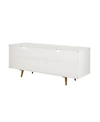 58" 3 Drawer Solid Wood Tv Stand