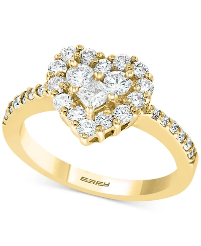 Effy Diamond Heart Ring (9/10 ct. t.w.) 14k Yellow Gold