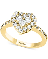 Effy Diamond Heart Ring (9/10 ct. t.w.) 14k Yellow Gold