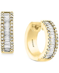 Effy Diamond Baguette Hoop Earrings (1 ct. t.w.) in 14k White Gold or 14k Yellow Gold