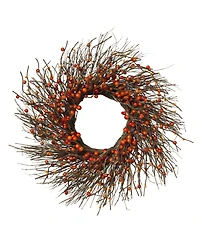 Gerson International Dried Twig and Fall Berries Wreath, 24"
