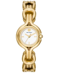 Tory Burch Women's Gold Tone Stainless Steel Link Bracelet Watch 28mm