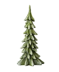 Glitzhome Resin Christmas Table Tree Decor, 14.75"