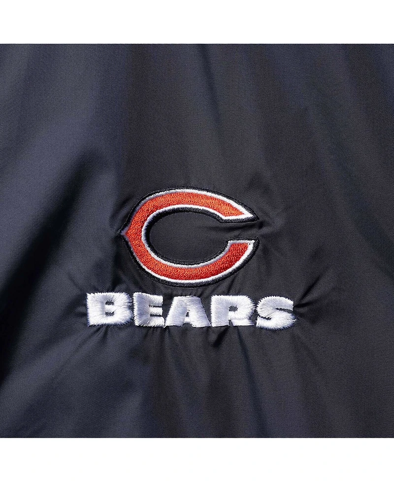 Men's Navy, Orange Chicago Bears Legacy Stadium Full-Zip Jacket