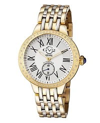 GV2 Women's Astor Two-Tone Stainless Steel and Ion Plating Swiss Quartz Bracelet Watch 40 mm