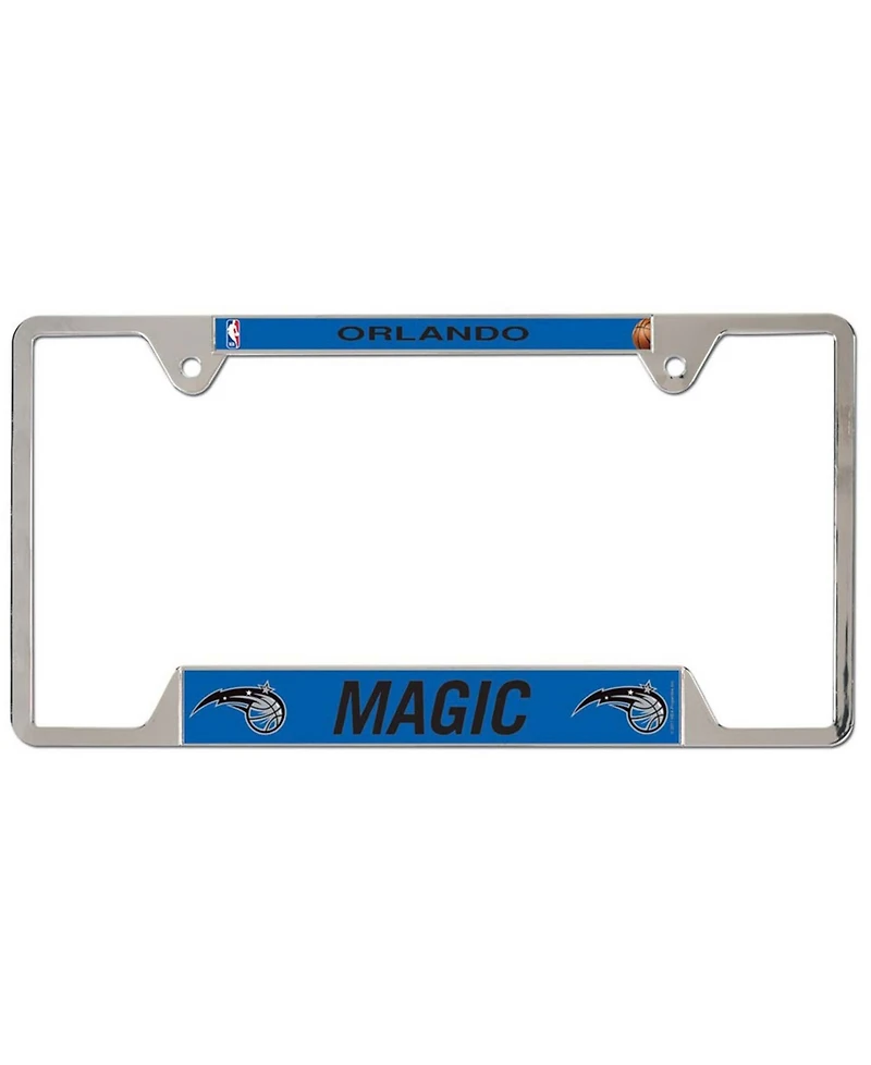 Multi Orlando Magic Primary Logo Metal License Plate Frame