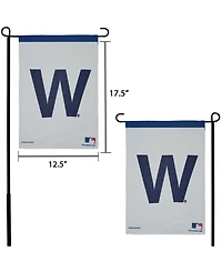 Multi Chicago Cubs 12" x 18" Double-Sided Garden Flag