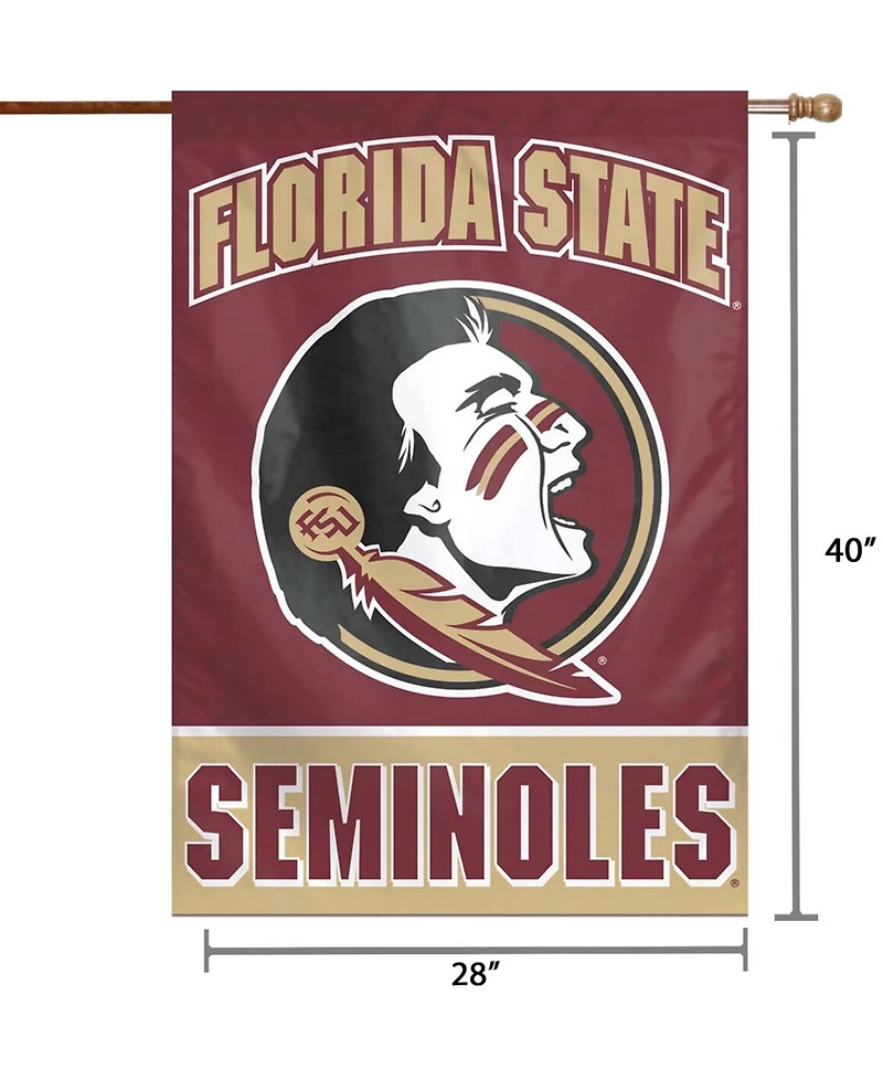 Multi Florida State Seminoles 28" x 40" Full Name Single-Sided Vertical Banner