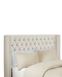 Madison Park Amelia Fabric Tufted Queen Headboard
