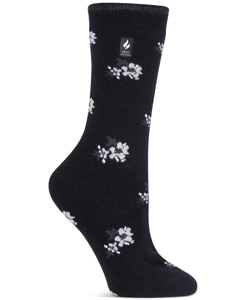 Heat Holders Women's Ultra Lite Bellis Floral Crew Socks