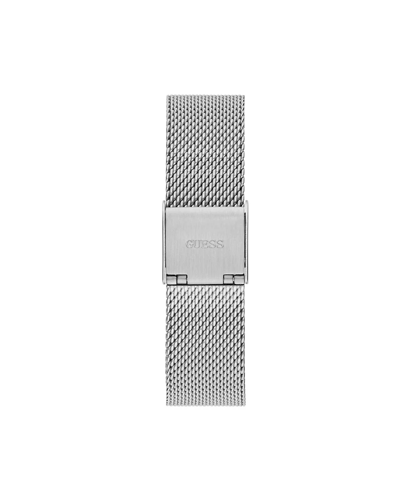 Guess Women's Silver-Tone Stainless Steel Mesh Bracelet Watch 32mm