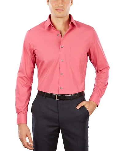 Van Heusen Men's Athletic Fitted Poplin Dress Shirt