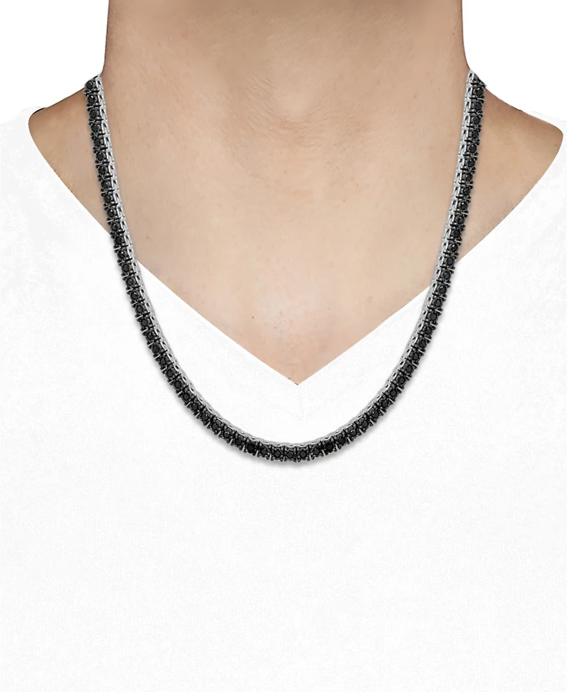 Men's Diamond Link 24" Necklace (2 ct. t.w.) in 10k Gold (Also in Black Diamond)
