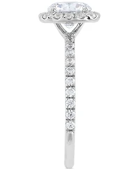 Grown With Love Igi Certified Lab Diamond Halo Engagement Ring (1-1/2 ct. t.w.) 14k White Gold