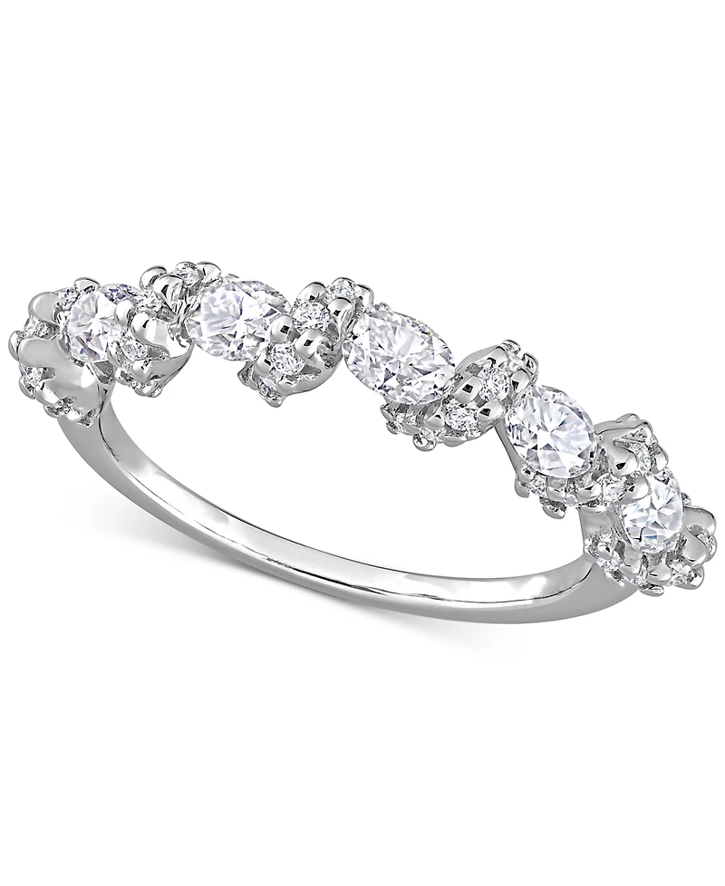 Lab-Grown Moissanite Band (1-1/4 ct. t.w.) Sterling Silver