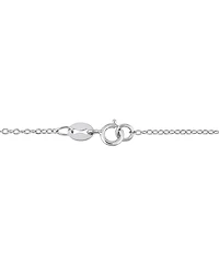 Lab-Grown Moissanite Oval Halo 18" Pendant Necklace (1-1/2 ct. t.w.) in Sterling Silver