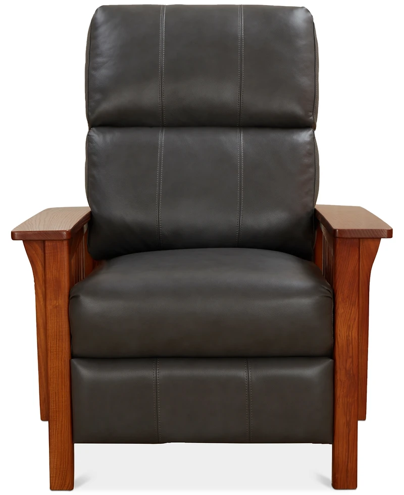 Harrison Leather Pushback Recliner, Created for Macy's